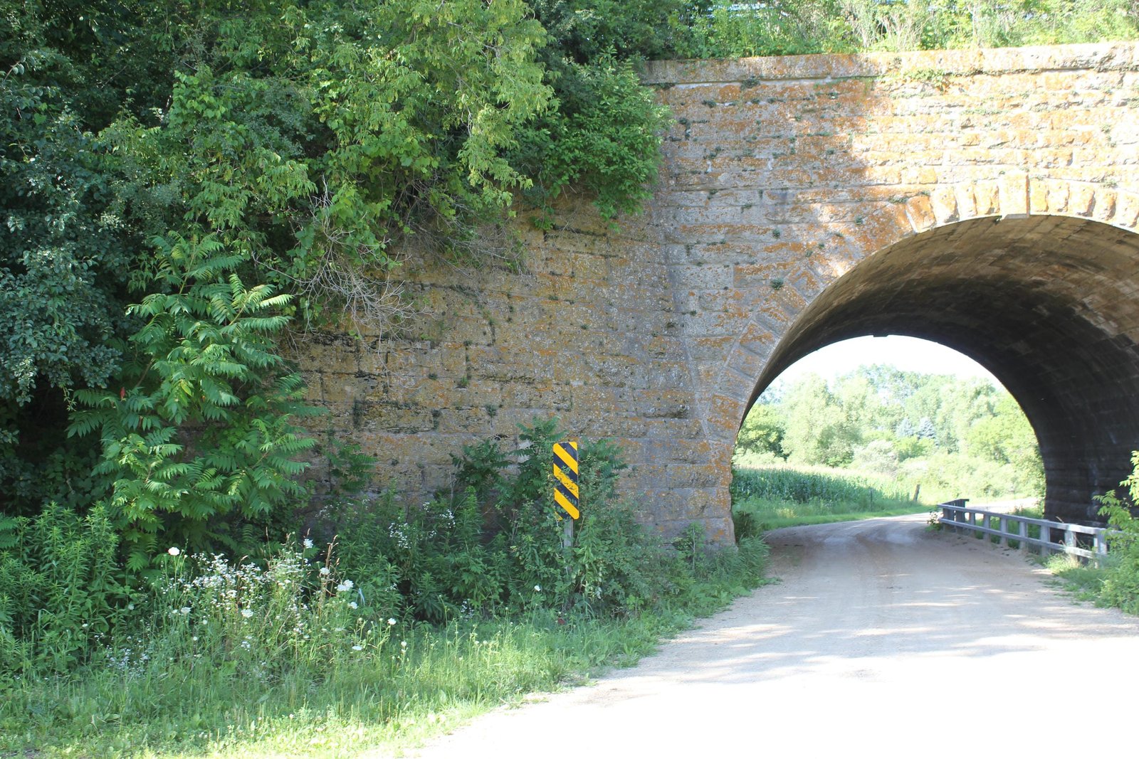 Southwest wing wall
